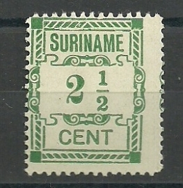 Suriname  66a P  Type II Hulpuitgifte 1912 Ongebruikt