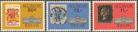 Suriname Republiek 255/257 Int. Postzegeltent. WIPA 1981 Postfris