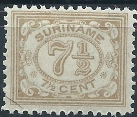Suriname  69/86 + 71A-82B Cijfer 1913-1931 Postfris (1) 