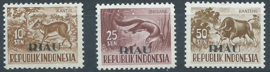 Indonesië 23/25 Frankeerzegels met overdruk RIAU (Met witte gom) Postfris (1)