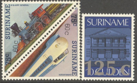Suriname Republiek 584/586 Hulpuitgifte 1988 Postfris (Los)