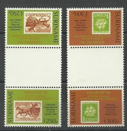 Suriname Republiek  820/821 TBBP Int. Postzegeltent. Fepapost 1994 Postfris (1)