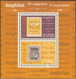 Suriname Republiek 1169 Blok Amphilex 2002 Postfris