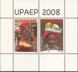 Suriname Republiek 1569 Blok U.P.A.E.P.2008 Postfris