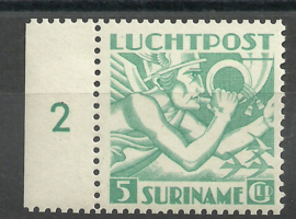 Suriname LP15/19 Mecuriuskop, Indische druk Postfris (1)