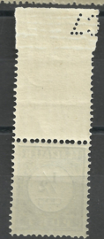 Port  13 ½ ct 1894/1910 Cijfer en Waarde in Type I met pons Postfris