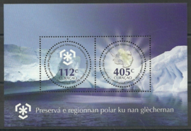 Curaçao Status Aparte  43 Blok Bescherming Polen en Gletsjers Postfris