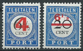 Port  29/30 Overdruk 1894-1910 Postfris (6)