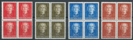 Nvph 518/533 Koningin Juliana En Face in Blokken Postfris