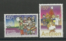 Nederlandse Antillen 1374/1375 Kerst 2001 Postfris