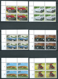 Nederlandse Antillen 1652/1657 Auto`s 2006 in blokken van 4 Postfris (1)