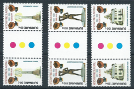 Suriname Republiek 592/594 BPA 150 Jaar Afschaffing Slavernij 1988 Postfris (4)