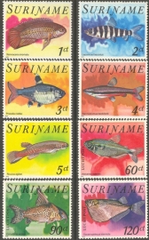 Suriname Republiek 128/135 Luchtpost Vissen 1978 Postfris