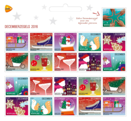 Nvph V3474/3483 Decemberzegels 2016 Postfris