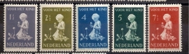 Nvph 374/378 Kinderzegels 1940 Postfris