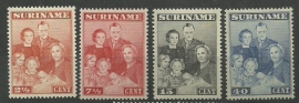 Suriname 206/209 Koninklijke Familie Postfris