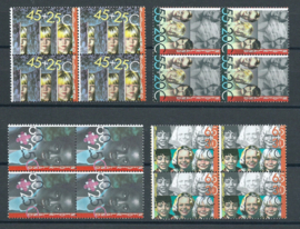 Nvph. 1232/1235 Kinderzegels 1981 in blokken van 4 Postfris