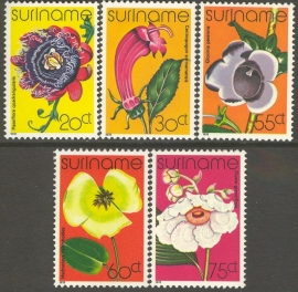 Suriname Republiek 108/112 Orchideeën 1978 Postfris