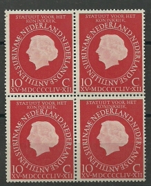 Nvph 654 Statuutzegel in Blok Postfris