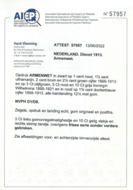 Dienst  1/8 Armenwet Postfris  (1) + Certificaat)