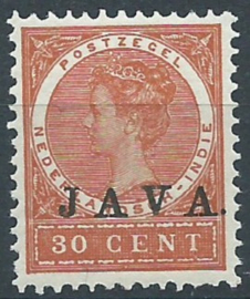 Nederlands Indië  77 30ct Overdruk Java Postfris (1)