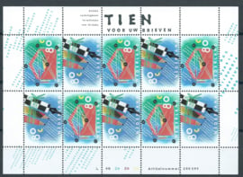 Nvph V1571B / V1572B (14×13½) Tien voor uw brieven Postfris