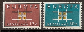 Nvph  800/801 Europa 1963 Postfris