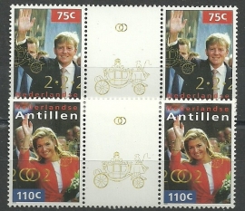 Nederlandse Antillen 1376a/1377a Koninklijk Huwelijk Postfris