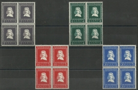 Nvph 578/581 Riebeeck in Blokken Postfris