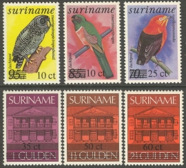 Suriname Republiek 518/523 Vogels en Bank zegels Hulpuitgifte 1986 Postfris