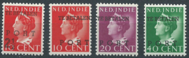 Nederlands Indië Port 49/52 Hulpportzegels Postfris (1)