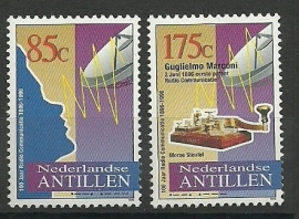 Nederlandse Antillen 1118/1119 100 jaar Radiocommunicatie Postfris