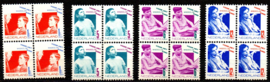 Nvph 240/243 Kinderzegels 1931 in blokken van 4 Postfris (1)