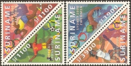 Suriname Republiek 1075/1078 Olympische Spelen 2000 Postfris