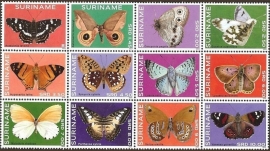Suriname Republiek  2035/2046 Vlinders 2014 Postfris