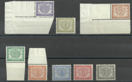 Nederlands Indië  40/47 Cijferzegels 1902/1909 Postfris (3)