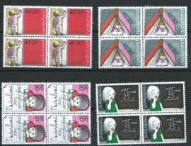 Nvph. 1167/1170 Kinderzegels 1978 in blokken van 4 Postfris