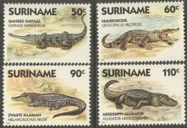 Suriname Republiek 571/574 Krokodillen 1988 Postfris