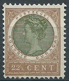 Curacao  38 22½ct  Koningin Wilhelmina Veth Ongebruikt (1)