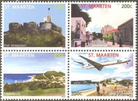Sint Maarten 108/111 Landschappen 2012 Postfris