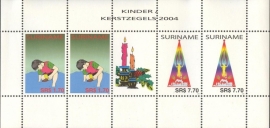 Suriname Republiek 1293/1294V Kinderzegels 2004 Postfris (Compleet Vel)