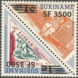 Suriname Republiek 1217/1218 Treinen Hulpuitgifte 2003 Postfris