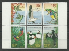 Nederlandse Antillen 1363/1368 Vogels 2001 Postfris
