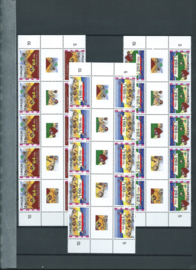Curaçao Status Aparte 104a/105a Kinderzegels 2012 Postfris (complete strips)