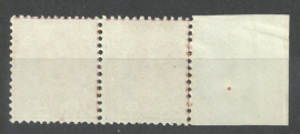 Suriname   3D+3C (11½×12 + 12½×12) 2½ ct Willem III Ongebruikt - Tandingspaar