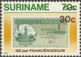 Suriname Republiek 506 150 Jaar Financiëngebouw 1986 Postfris