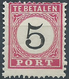 Nederlands Indië Port  6B (12½×12) Type III Postfris (1)