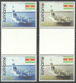 Suriname Republiek  982/983 BP Ingebruikname Veerboot Canawaima 1998 Postfris