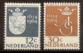 Nvph  816/817 350 Jaar Universiteit Groningen Postfris