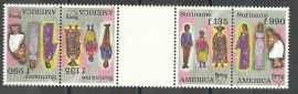 Suriname Republiek  895/896 TBBP Klederdrachten 1996 Postfris (1)